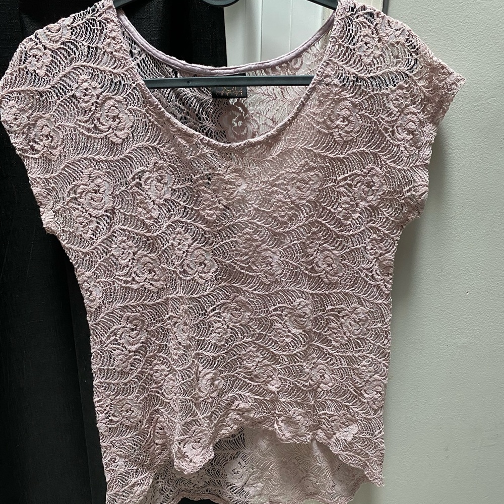 Pink Lace Shirt
